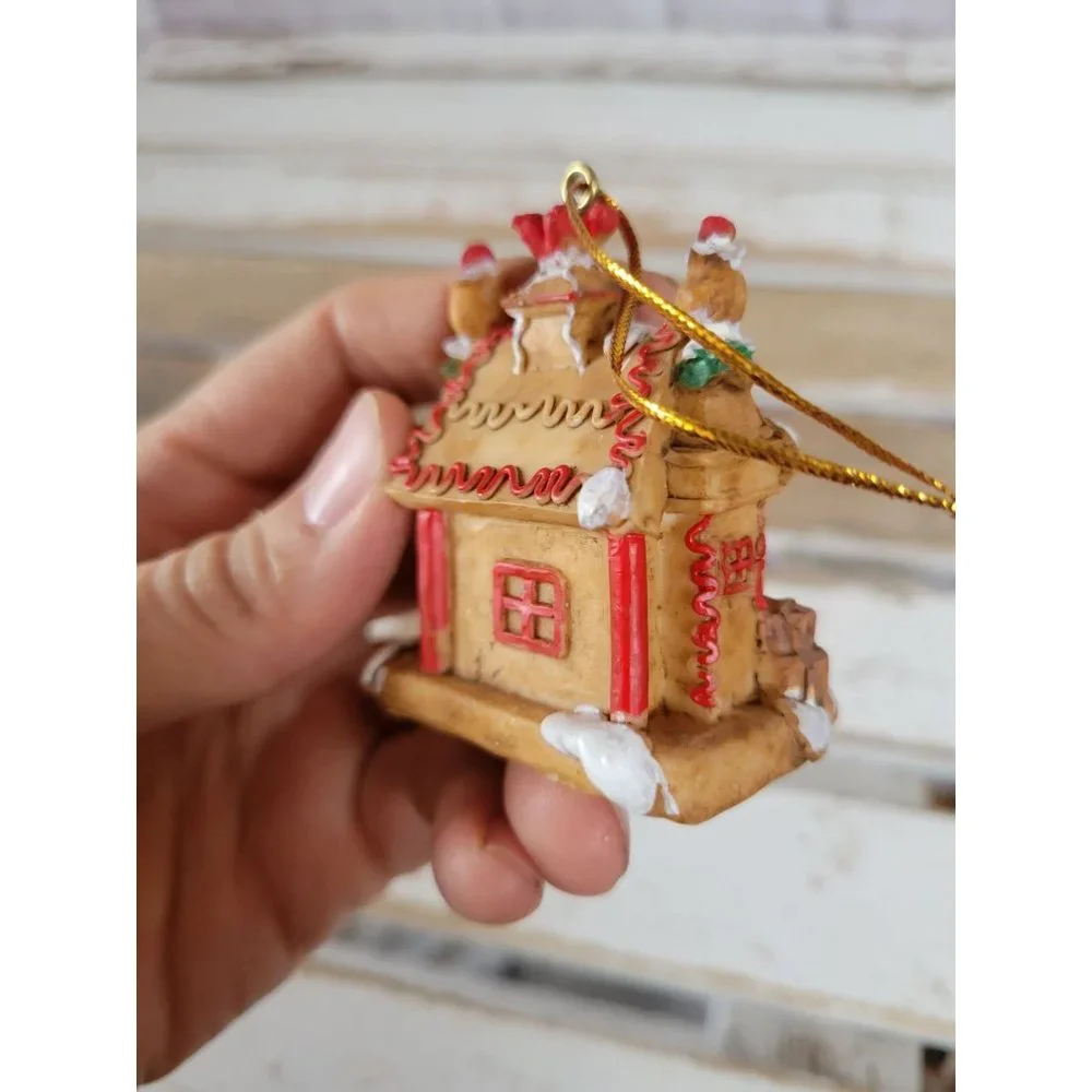 Candy gingerbread household ornament‎ vintage Xmas mini tree